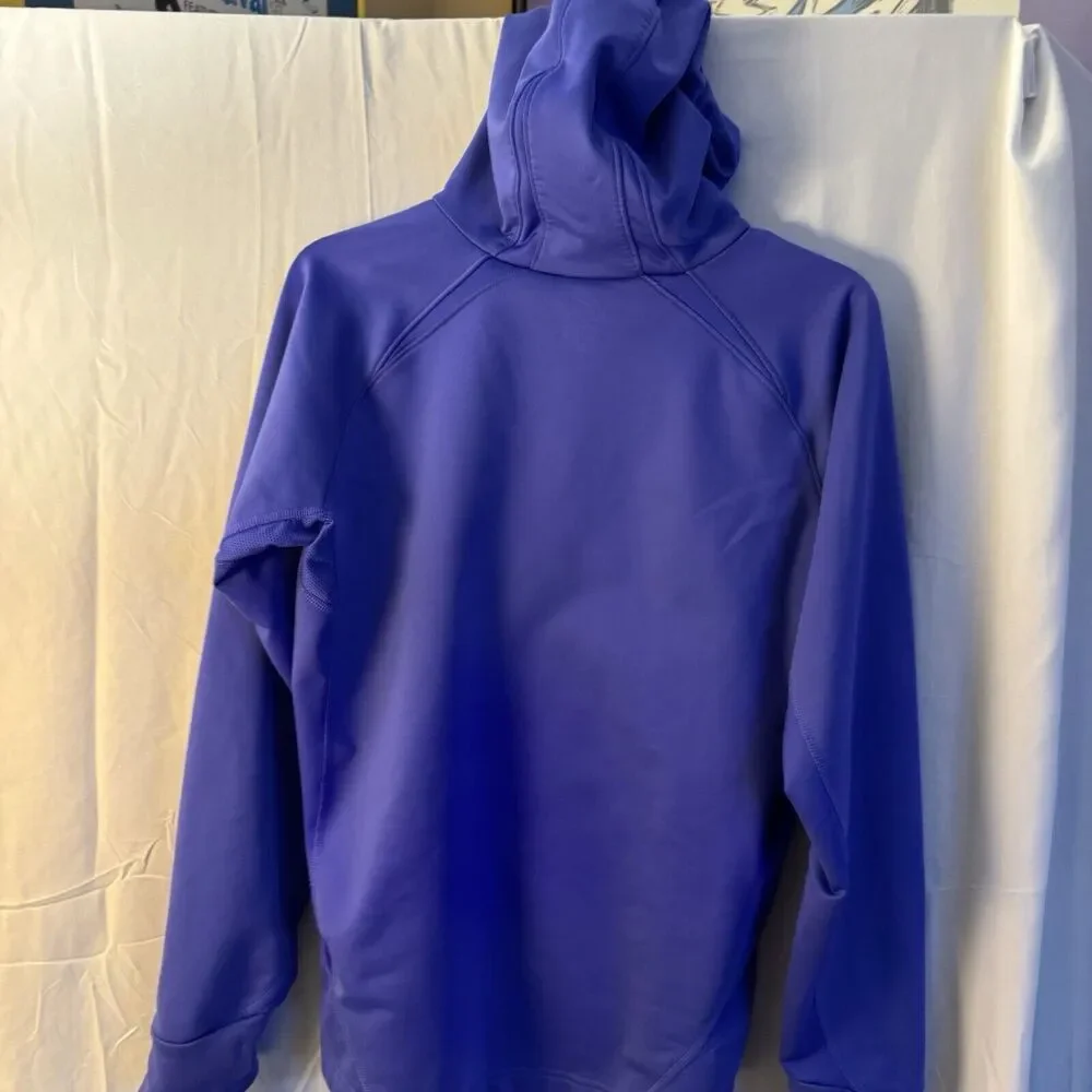 Nike Dri Fit Women's 1/2 Zip Large Purple Long Sleeve Shirt Running Activewear